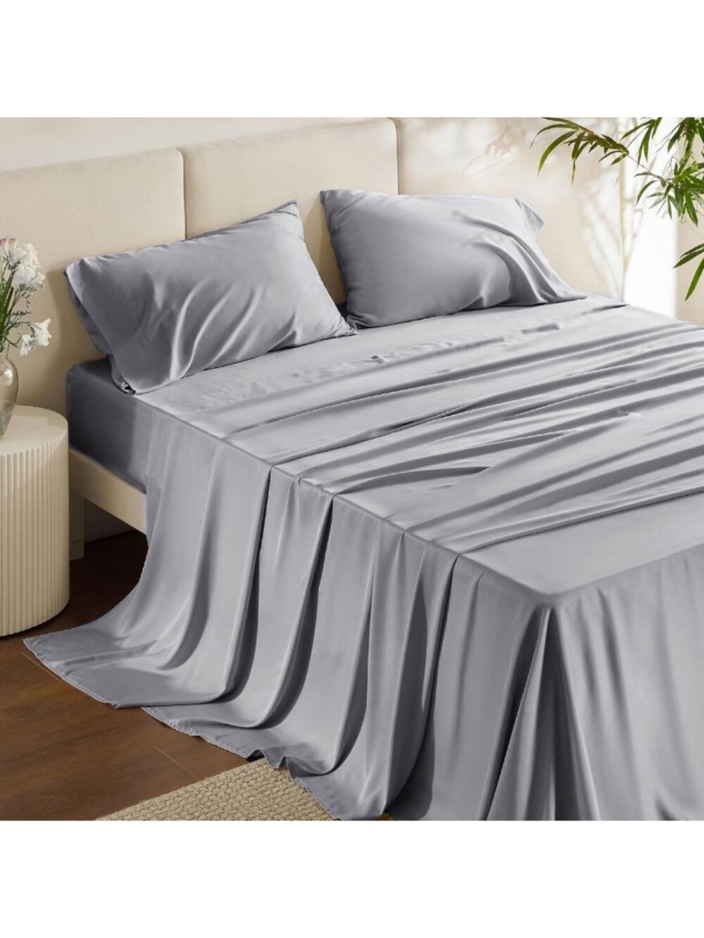 Luxurious 100% Bamboo Rayon King Size Sheet Set - Soft, Breathable